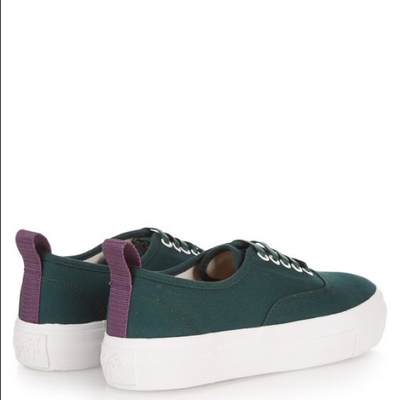 EYTYS Mother Canvas Sneakers - green, platform, unisex, minimal, cork, swedish - Picture 5 of 12